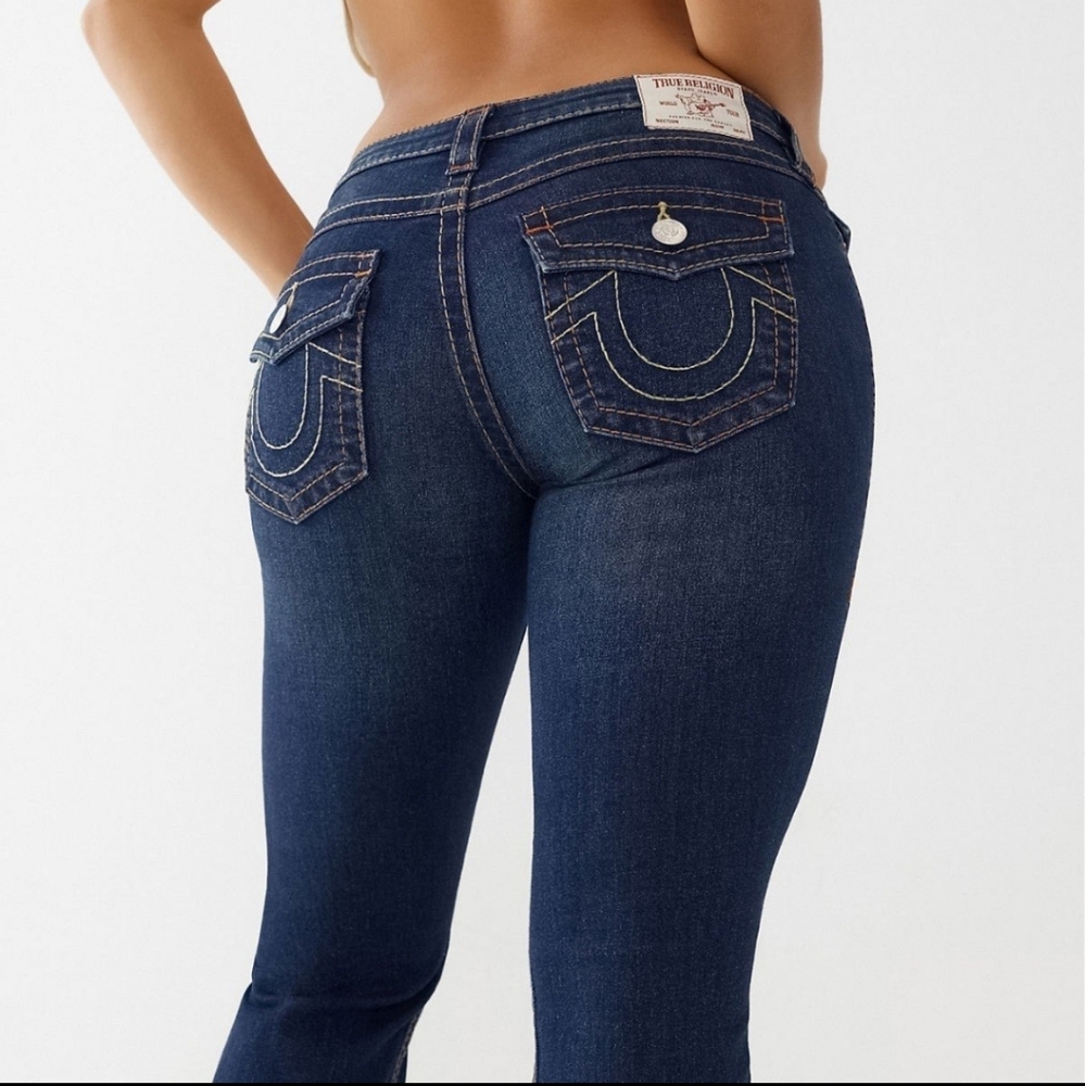 JOEY BIG T STITCH FLARE JEAN TRUE RELIGION size 34